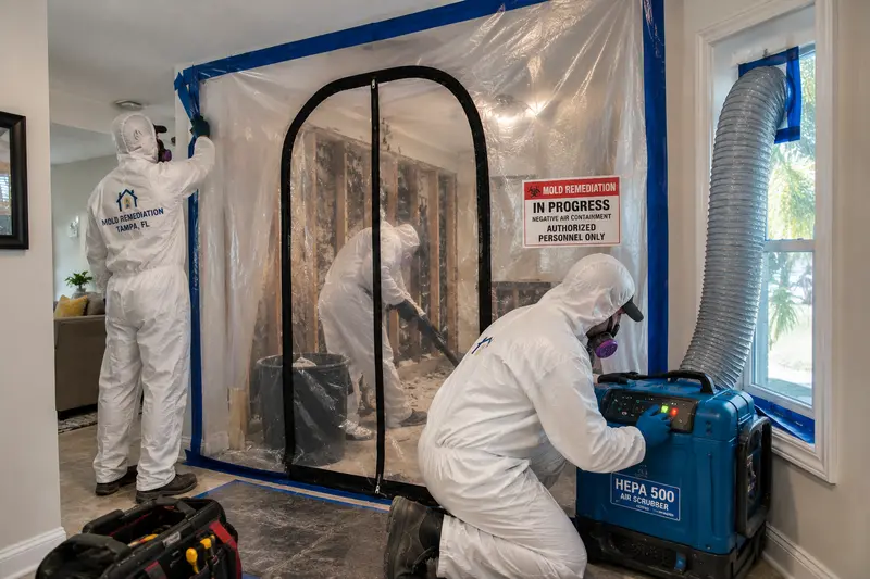 Sealed plastic containment zone step