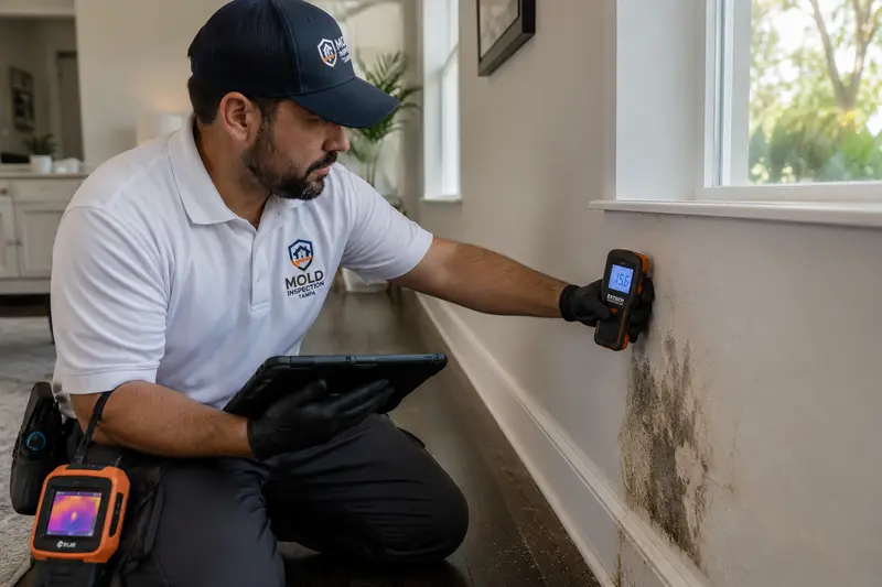 Thermal imaging moisture search and leak locating team
