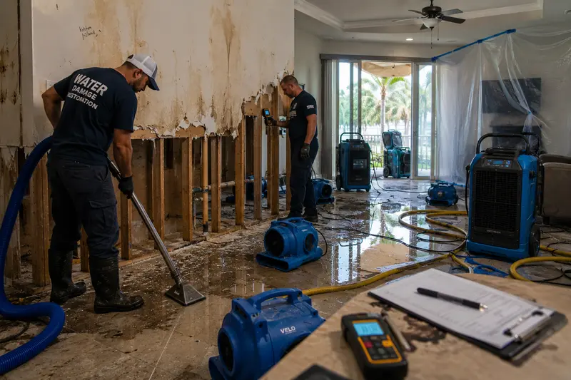 Drywall reconstruction and structural repair team